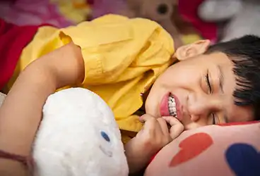Children and Bruxism - Some children might grind their teeth because of alignment problems with their top and bottom teeth.